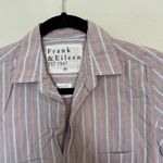 Frank & Eileen Barry Button Up Blouse Size XS Color Red Blue Photo 2