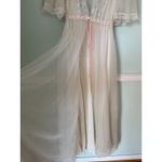 VINTAGE DREAM AWAY WHITE with PINK SIZE MEDIUM NIGHTGOWN ROBE SET 4190 #11139 Photo 3