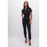 Good American NWT  Fit For Success Petite Black Denim Jumpsuit Size Medium Photo 9