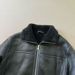 ZARA  DOUBLE FACED FAUX LEATHER JACKET Photo 4