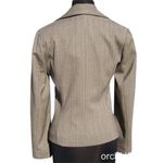 Cache Luxe Brown Oatmeal Elaborate Bead Embellished Lined Suit Jacket $328 NWT Photo 3