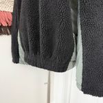 Free People  Rivington Sherpa Jacket Black Olive Sz L NWT Photo 8