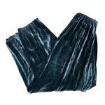 CP Shades Rayon Velvet Pull-On Pants | Teal Blue | Size Medium | Boho Lagenlook Photo 3
