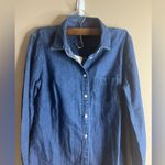 J.Crew NWT  women’s fitted denim button down size xs Photo 6