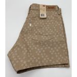 Levi's Womens NEW  Mid-Rise Tan Beige Stretch Denim Shortie Jean Shorts  SIZE 8 Photo 1