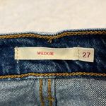 Levi's Premium- Wedgie Jeans High Rise Dark Wash Button Fly Tapered Leg- Size 27 Photo 3