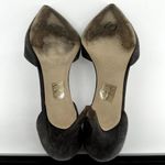 J.Crew Elsie D'Orsay Pump Heels Pointed Toe Stiletto Suede Leather Gray 7 Photo 7