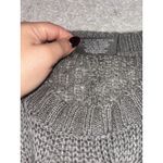 Wooden Ships Gray Open Knit Pullover Sweater Size M/L Mohair Wool Blend Crew Photo 5