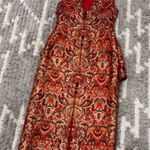Dries Van Noten  Depla Metallic Brocade Dress in Red EU 36 Photo 0