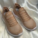 APL Techloom Breeze Sneakers Caramel Warm Silk White Knit Size 8.5 Running Rare Photo 1
