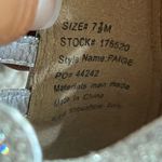 Palms  PAIGE GLADIATOR SILVER WEDGE SANDAL 7.5‎ TEARDROP CLEAR JEWELS STRAP Photo 11