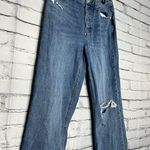 RSQ Women's Straight Leg Blue Jeans Y2K Baggy High Waist SZ 30 Distressed Ripped Photo 6