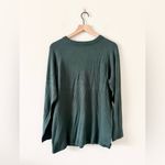 Torrid Lattice Neck Long Sleeve Sweater in Dark Green Size 1 or XL Photo 4