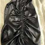 Elegant Black Velvet Mini Dress Photo 3