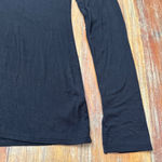 Spanx Women's  Black Long Sleeve Tee Medium Solid Basic Soft Photo 4