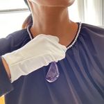 NWOT Uruguay Natural Therapy Amethyst pendant in Large size/29.59g Photo 5