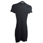 H&M  Divided Black Textured‎ Bodycon Mini Dress Short Sleeve XS Photo 3