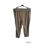 Calvin Klein Womens Green Tie Pocketed Slim-ankle Wear To Work Straight leg Pant Photo 1