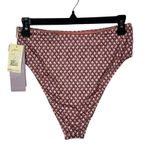 Gottex SZ 12 Luma Retro Bikini Swim Bottoms High-Waist Stretch Lined Geometric Photo 1