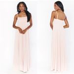 Show Me Your Mumu Madrid Gown Dusty Blush Stretch Bridal Formal Size Large NEW Photo 9