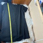 Lulus Shift and Shout Black Shift Dress Size Large Short Sleeve Gold Zipper Photo 7