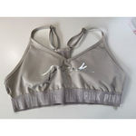 PINK - Victoria's Secret PINK Ultimate Lightly Lined Sports‎ Bra - Gray with Pink Logo, Size Small, EUC Photo 1