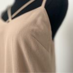 Bebe Beige Tank with Beaded Straps in Size XS Photo 5