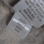 Garnet Hill Linen Fringe Hem A-Line Dress Black Beige Geometric Jewel Neck 6 Photo 11