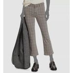 frame denim $245 Frame Women's Gray Plaid Le Crop Mini Bootcut Jeans‎ Pants Size 32 Photo 1