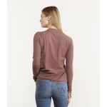 Nation Ltd  Joni Long Sleeve Mock Neck Snap Cuff Shirt Small Photo 1