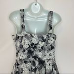 Talbots  Petites Floral Dress Sweetheart Neckline Retro Pinup Girl Black White 6P Photo 7