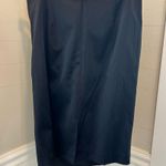 Black Halo Size 8 Formal Skirt Stretch Twill Blackmon Draped Front Photo 0