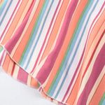 The Lace Daisy NEW Colorful Striped Spaghetti Strap Handkerchief Hem Maxi Dress Size Large Photo 10