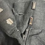 DKNY Linen Blend Pleated Ankle Pant Womens 6 Black Lightweight Breathable NEW Photo 4