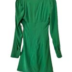 SheIn  Neck Sandy Fabric Mini Dress -Green Size Xs Photo 1
