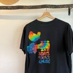 Woodstock 2009 Black Cotton Peace Tie Dye Graphic Tee Size Large Unisex Photo 5