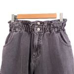 PacSun  Jeans Mom Jean Black Wash Paper Bag Waist Baggy Denim Women’s Size 27 Photo 3