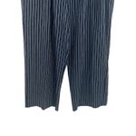 J.Crew Point Sur Paperbag Pants Wide Leg Belt Stripe Navy Blue Size 12 Photo 5
