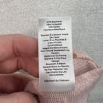 Talbots Plus 3X Sparkle Knit Ruffle Mock Neck Sweater Balloon Sleeve Blush Pink Photo 8