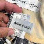 MiracleSuit  Black White Stripe Opposites Attract Sanibel Swimsuit Size 14 NWT Photo 8