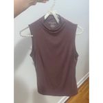 Christian Siriano Size xs sleeveless mock neck top tank top shirt 96% rayon Purple Photo 4