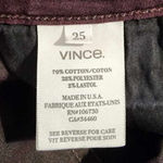 Vince Calgary Claret Ankle Zip Mid-Rise Skinny Jegging Jeans 25 Photo 3