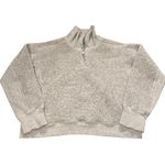 Lululemon Women’s 6 Stand Out Sherpa 1/2 Zip Fuzzy Pullover Gray Cozy Winter Photo 1