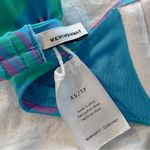 We Wore What  claudia bikini top marble retro ocean blue multicolored Photo 4