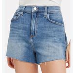 L'Agence Ryland Zipper-Accented Denim Shorts Photo 1