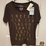 Chaser NWT Cheers Salud cin cin sante shirt Small Photo 2