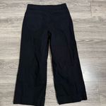 Old Navy  Women Black High Rise Wide Leg Chinos Pants Size 2 Petite Cotton Blend Photo 4