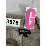 Womans Ronan Chen Size 4 Taupe Assymetric Button Down Fleece Jacket Tan Photo 2