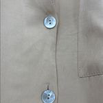 ZARA  Womwen Tan Short Sleeve Shirt Photo 5