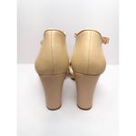 Franco Sarto  Sandals Size 11 Nude Dima Heels Ankle Strap‎ Block Heel Square Toe Photo 7